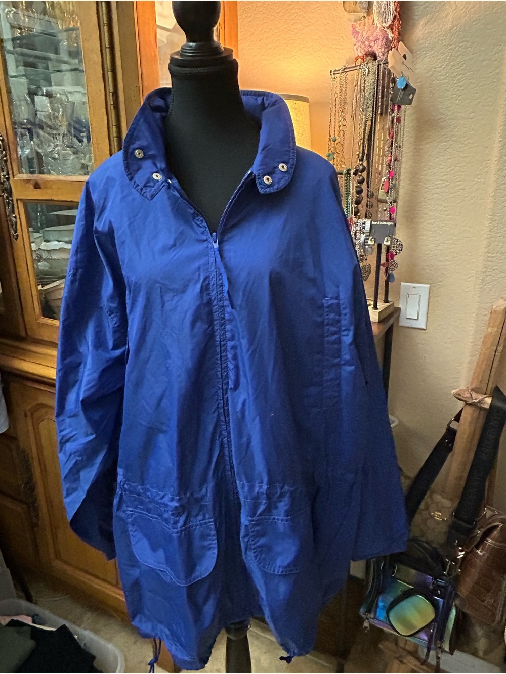 Vintage 90s Woolrich Blue Nylon Windbreaker Jacket Men’s XL Style 4703